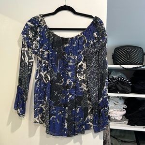 Nicole Miller printed blouse